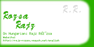 rozsa rajz business card